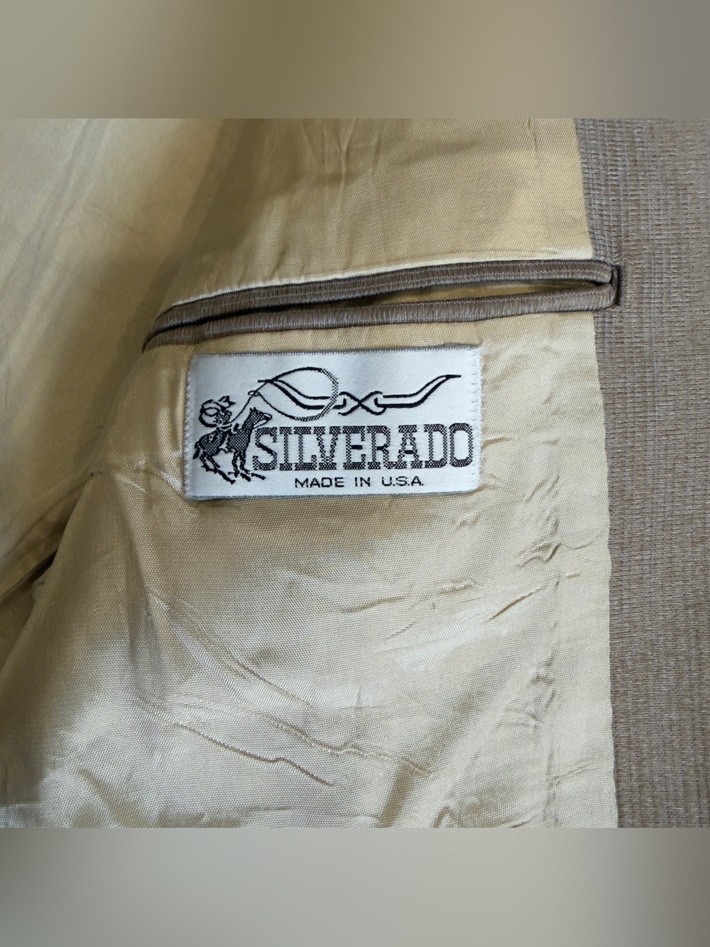 Silverado USA Light Gray Men’s Blazer Jacket - Two-Button Sport Coat - Picture 10 of 14